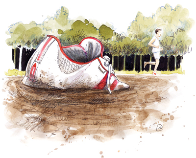 Mike Carina: Shoe Stuck in Mud